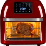 Best Choice Products 16.9qt 1800W 10-in-1 XXXL Family Size Air Fryer Countertop Oven, Rotisserie, Toaster, Dehydrator w/Digital LED Display, 12 Accessories, 9 Recipes – Red