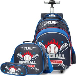 Boys Rolling Backpack Backpacks with Wheels for Boys for School Trolley Luggage