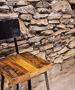 Brew Haus Industrial Style Bar Stools or Counter Stools with Scooped Backs and Reclaimed Wood Seats