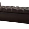 Christopher Knight Home Keiko Leather Armed Storage Bench, Brown