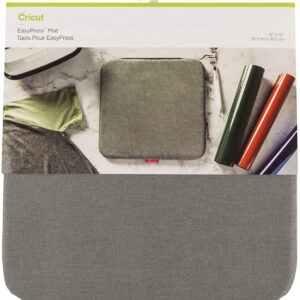 Cricut Easy 12"x12" EasyPress, Protective Resistant Mat for Heat Press Machines and HTV and Iron On Projects, [12" x 12"], Gray
