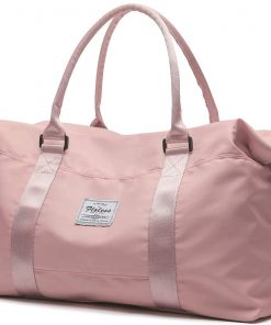 Travel Duffel Bag, Sports Tote Gym Bag, Shoulder Weekender Overnight Bag for Women