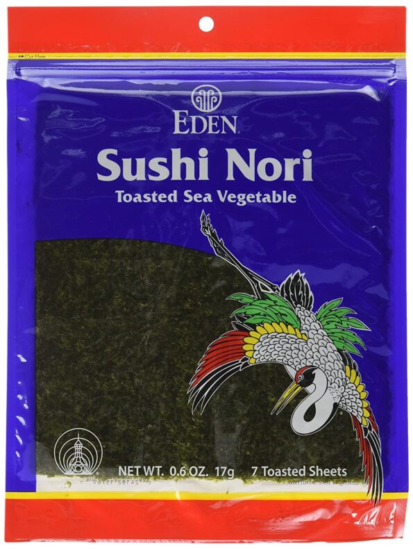 Eden Foods Nori Sushi Toasted 7 Sheets, 0.6 oz