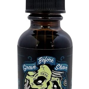 GRAVE BEFORE SHAVE Leather/Cedar-wood scent Beard Oil 1oz.