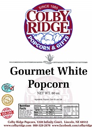 Gourmet White Popped Popcorn 1