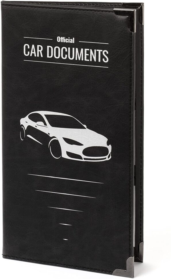 CAR DOCUMENT HOLDER CASE 9.25" X 5" large size for Insurance, DMV, Registration, AAA, Auto Club, for Car Truck SUV, Motorcycle, the car accessory safely store important documents