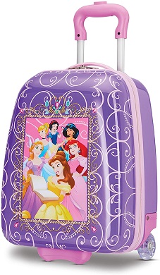 American Tourister Kids' Disney Hardside Upright Luggage, Princess 2, Carry-On 16-Inch