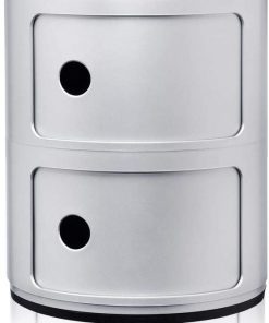 Kartell Componibili Drawers by Anna Castelli Ferrieri, Pack of 1, Opaque Silver