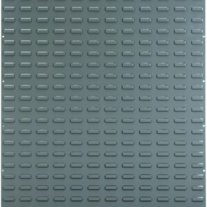 Akro-Mils 30161 Louvered Steel Wall Panel Garage Organizer for Mounting AkroBin Storage Bins, (36-Inch W x 61-Inch H), Grey, (1-Pack)