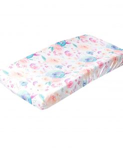 Premium Knit Diaper Changing Pad Cover"Bloom" by Copper Pearl