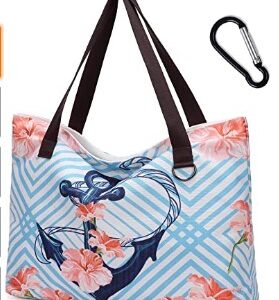 30" XXL Oversized Tote Travel Bag with Zipper & 2 Pockets, Large Canvas Shoulder Tote Daily Bag for Gym Beach
