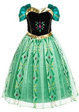 Party Chili Princess Costumes Birthday Party Fancy Dress Up for Little Girls Age 2-11 Years