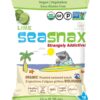 SeaSnax Organic Roasted Seaweed Snack Lime, 0.36 oz (Pack of 12)