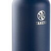Takeya Actives Insulated Stainless Steel Water Bottle with Straw Lid, 32 oz, Midnight