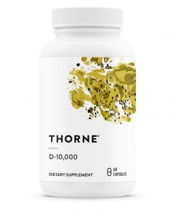 Thorne Research - Vitamin D-10,000 - Vitamin D3 Supplement (10,000 IU) for Healthy Bones and Muscles - 60 Capsules