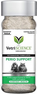 VETRISCIENCE Laboratories- Perio Support, Dental Health Powder for Cats and Dogs, 4.2 OZ