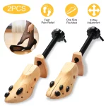 2Pcs Shoe Stretcher 2-Way Shoe Widener Expander Shoe Tree Adjustable Length Width