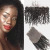 Sable Hub Frontal Lace Kinky Curly Women Hair Bundle Natural Human | 100% Unprocessed Brazilian Transparent 13XHD Virgin Kinky Curl Pre Plucked Baby Hair Extension | Ear to Ear Frontal Lace 150% Densi
