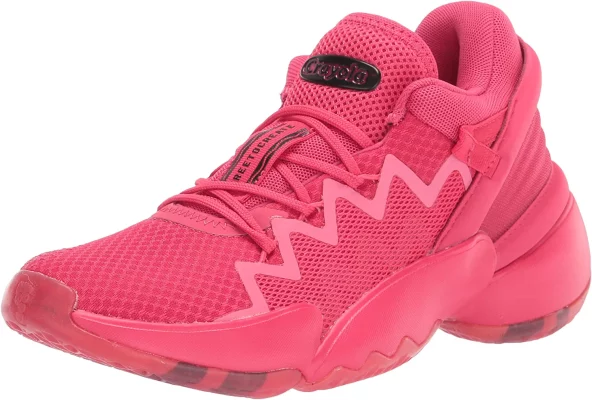 Pink basket ball shoes